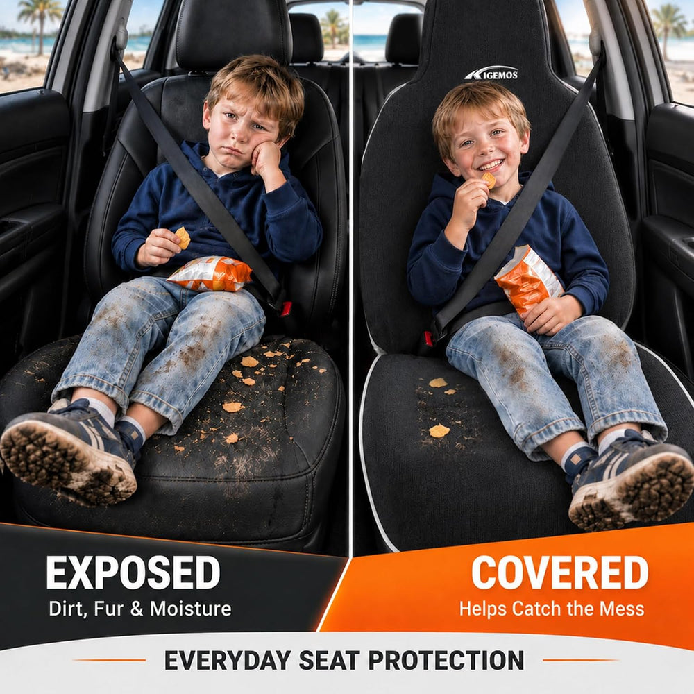 Car Seat Cover Towel for Cars, SUVs, Vans and Trucks, 1 Pack, Black
