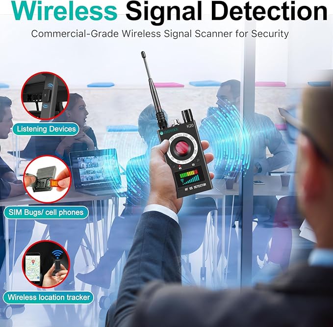 JMDHKK Hidden Camera Detector, Bug Detector & GPS Tracker Detector – RF