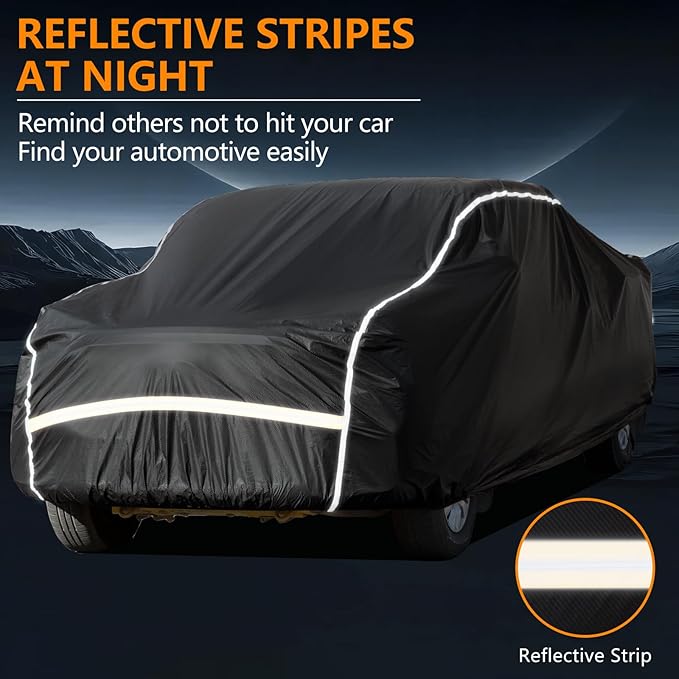 Pickup Truck Cover Waterproof All Weather, Outdoor Sun UV Rain Pickup Protection
