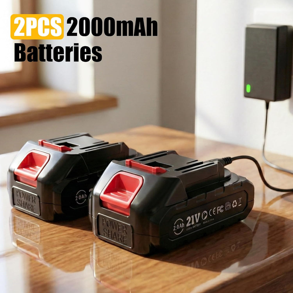 Electric Caulking Gun, Battery Powered Caulk Gun with 2 x 2000mAh Batteries, ...