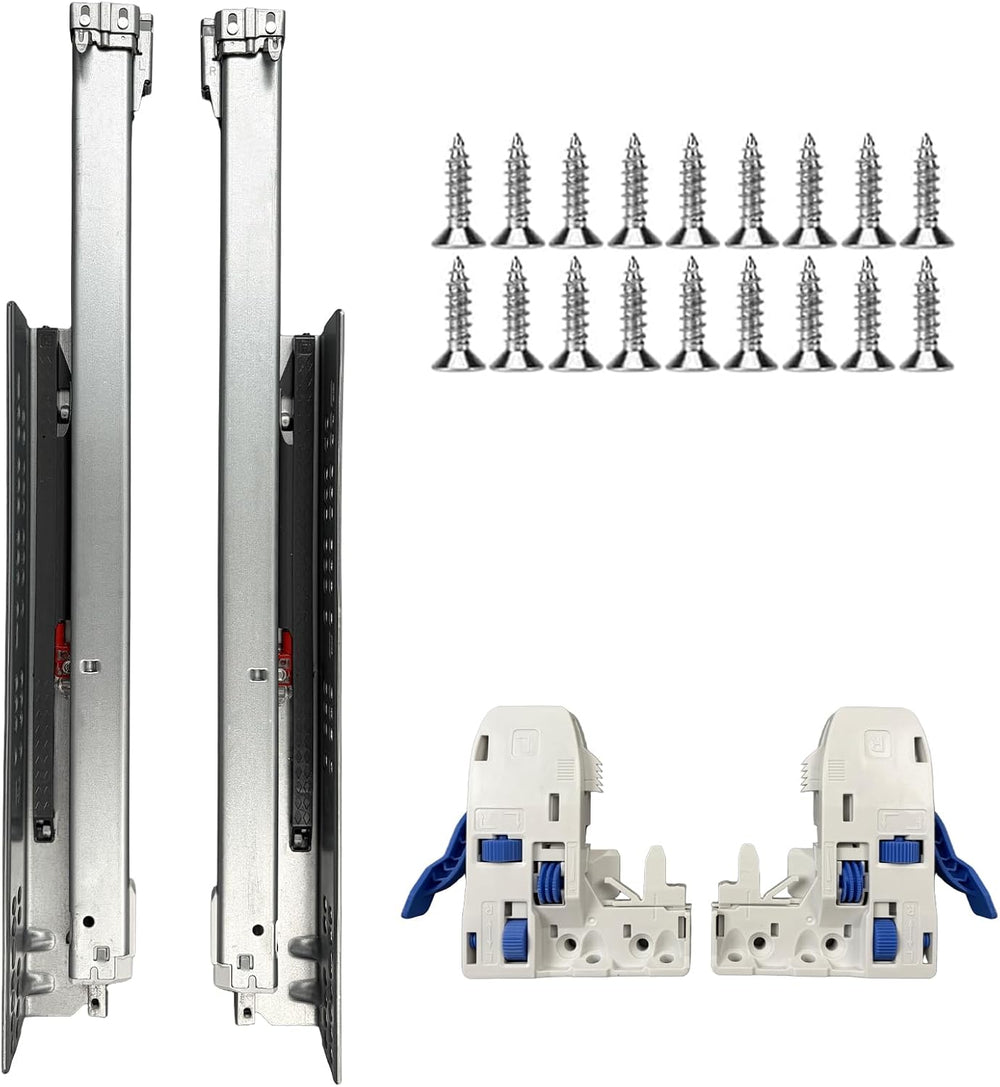 6 Pair 16 Inch (400mm) Undermount Soft Close Drawer Slides