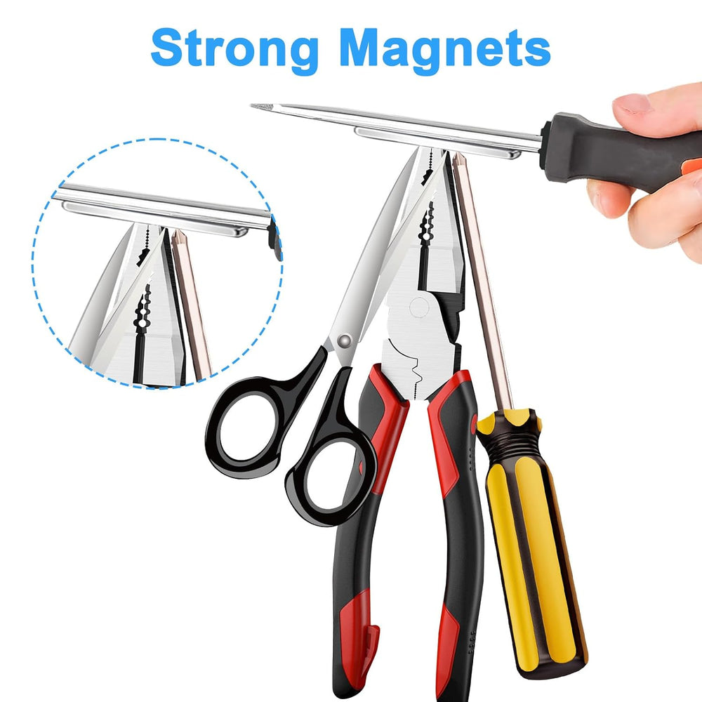 Rare Earth Neodymium Magnets with Double Sided Adhesive, 60x10x5mm, 30 Pack