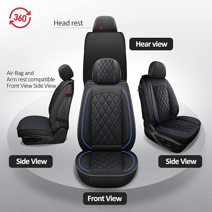 MIROZO Seat Covers for Ram, Waterproof Truck Seat Covers Compatible