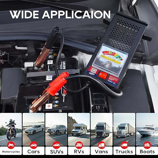 TOPDC Car Battery Tester, Battery Load Tester 100-1000 CCA, Automotive Battery