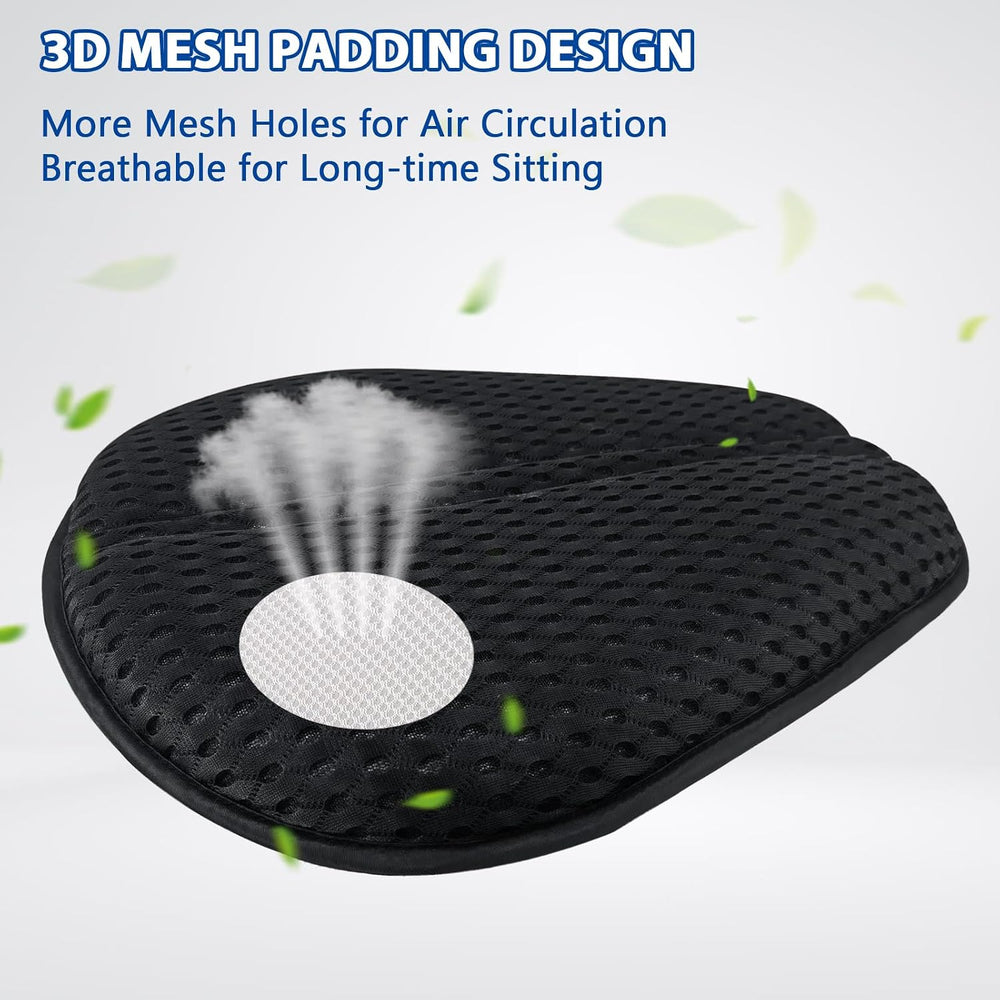 AEROiVi Airflow Pro Motorcycle Seat Pad – Ultra-Breathable 3D Mesh & Quic...