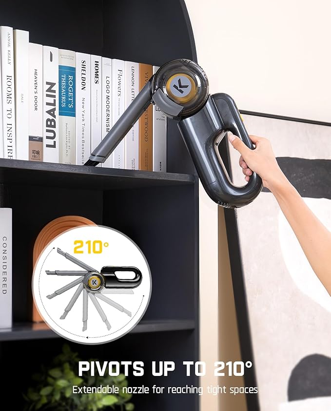 Fanttik Fold V10 Ultra Deluxe Handheld Vacuum Cordless, 17kPa Suction Power