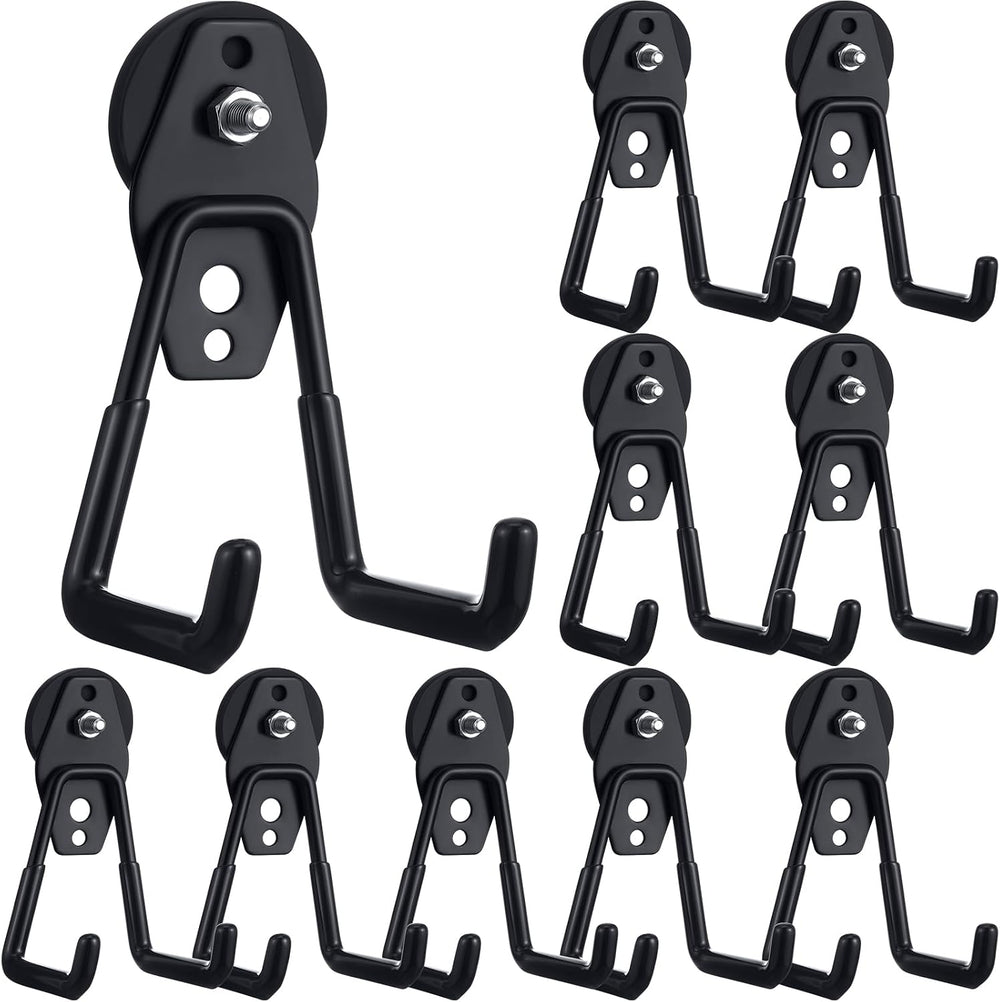 Landhoow Large Magnetic Hooks Heavy Duty Garage Magnet Hooks Strong Storage (...