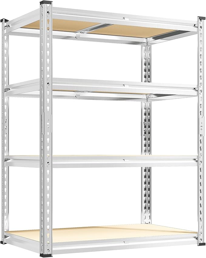 REIBII 60.05" H Storage Shelves 1840LBS Garage Shelving Heavy Duty Shelv...
