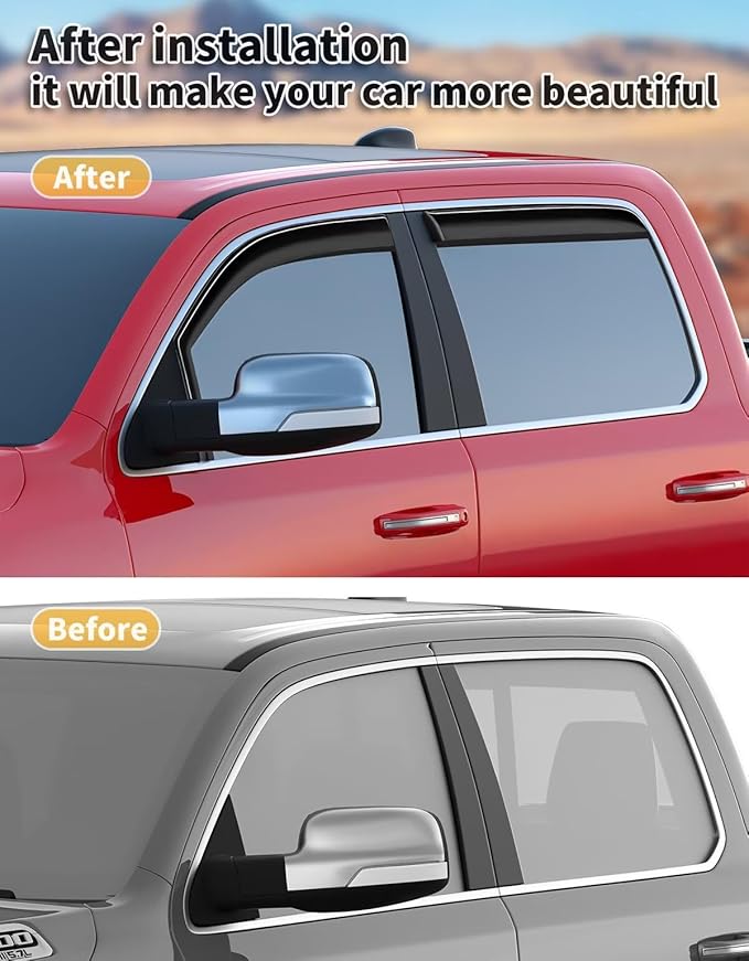 in-Channel Window Rain Guards Fit