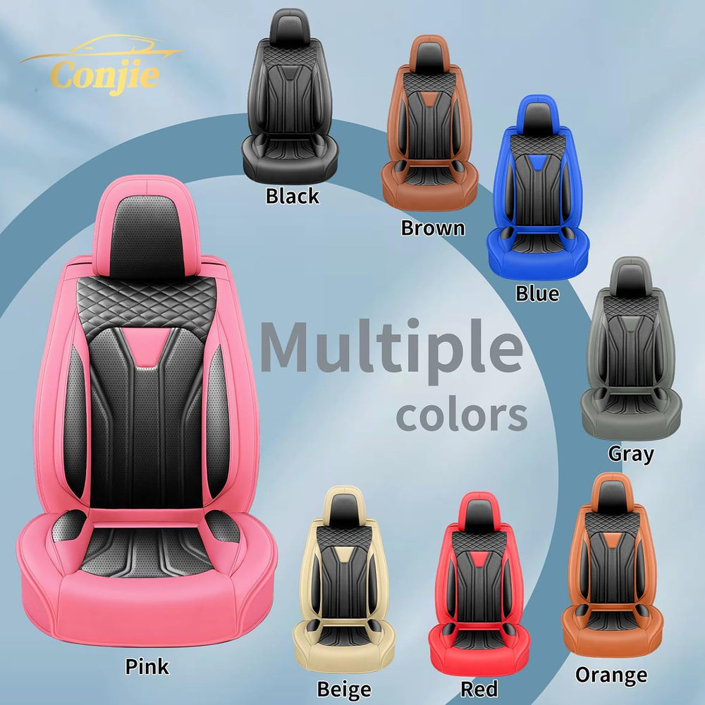 Car Seat Covers for Ford Bronco 4-Door 2021-2026 Pink&Black