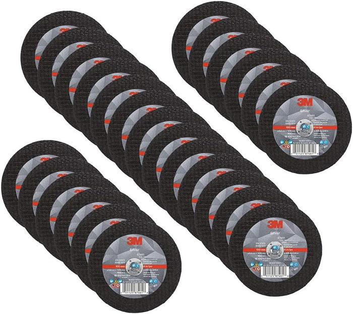 3M Silver Cut-Off Wheel, 87461, 60+, T1, 4 in x 0.035 in x 3/8 in