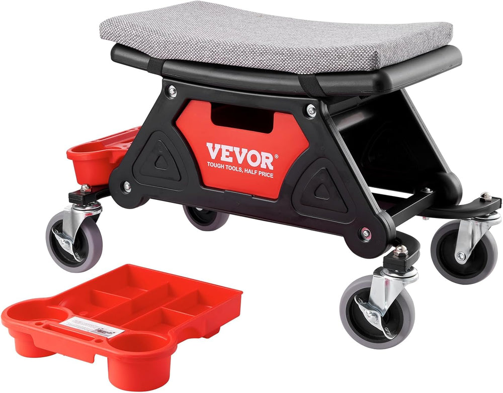 VEVOR Mechanic Stool 300 LBS Capacity Garage Stool Gift