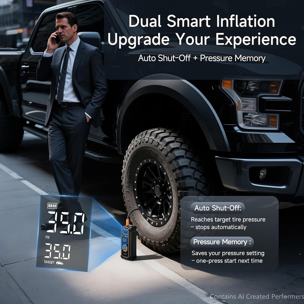 OlarHike Tire Inflator Portable Air Compressor,3X Fast Inflation, 4*3000mAh
