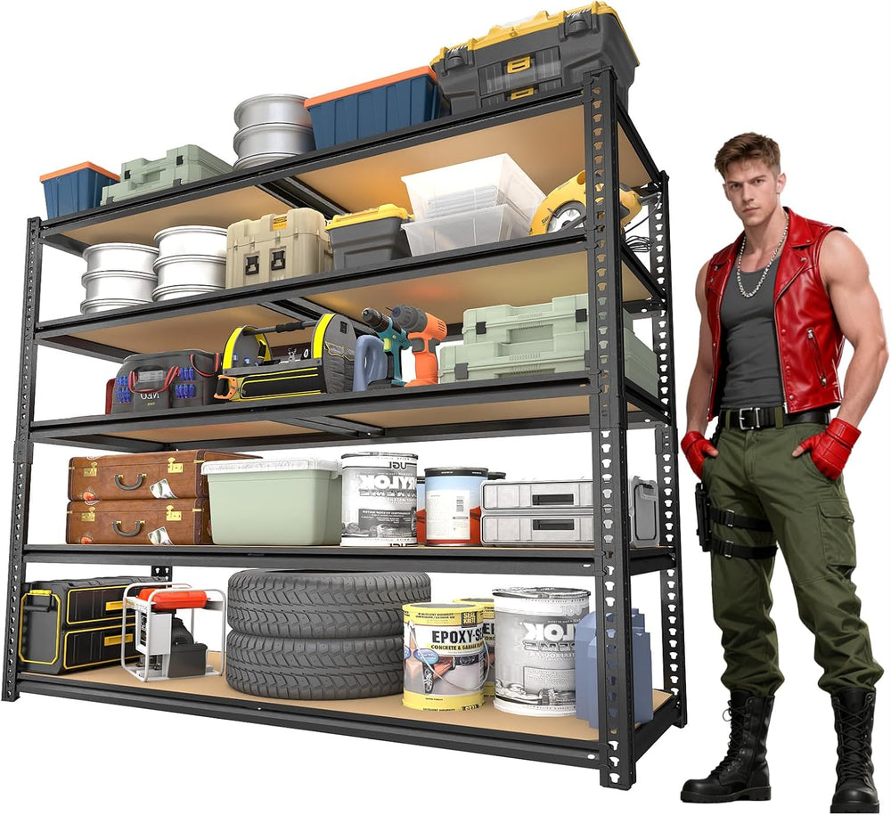 Garage Racks for Storage,5-Tier Adjustable Garage Shelving Storage Shelves,24...
