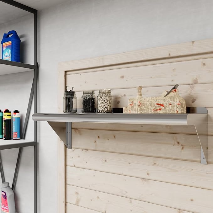 AmGood 30" Long X 10" Deep Stainless Steel Wall Shelf | NSF Certifi...