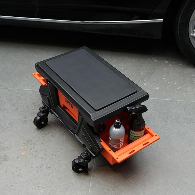 SPTA Automotive Mobile Rolling Mechanics Stool