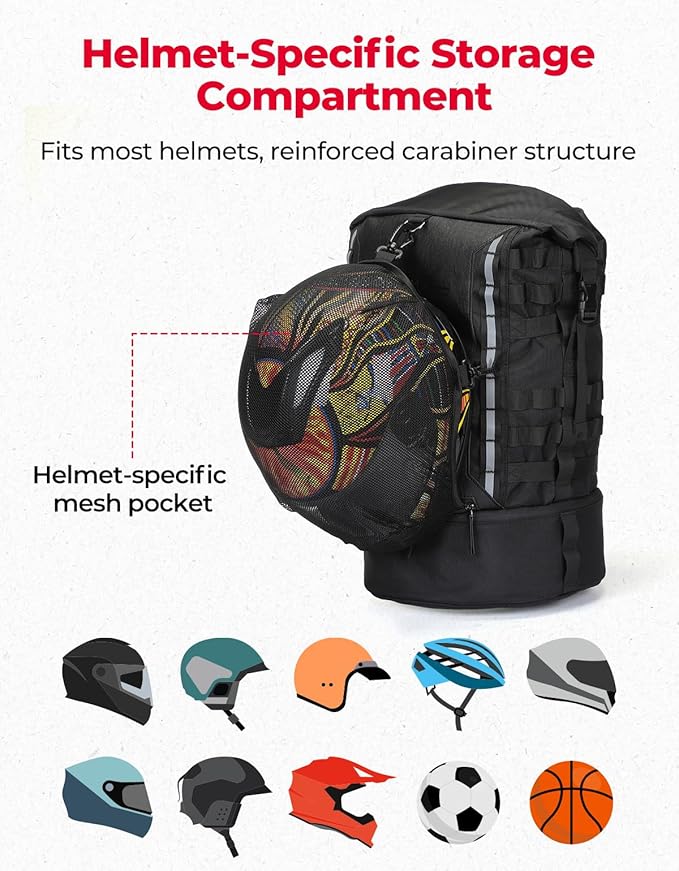 KEMIMOTO Motorcycle Sissy Bar Backrest Bag Upgraded Version, 37L Expandable