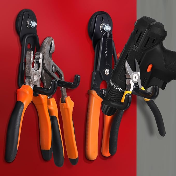 Landhoow Large Magnetic Hooks Heavy Duty Garage Magnet Hooks Strong Storage (...