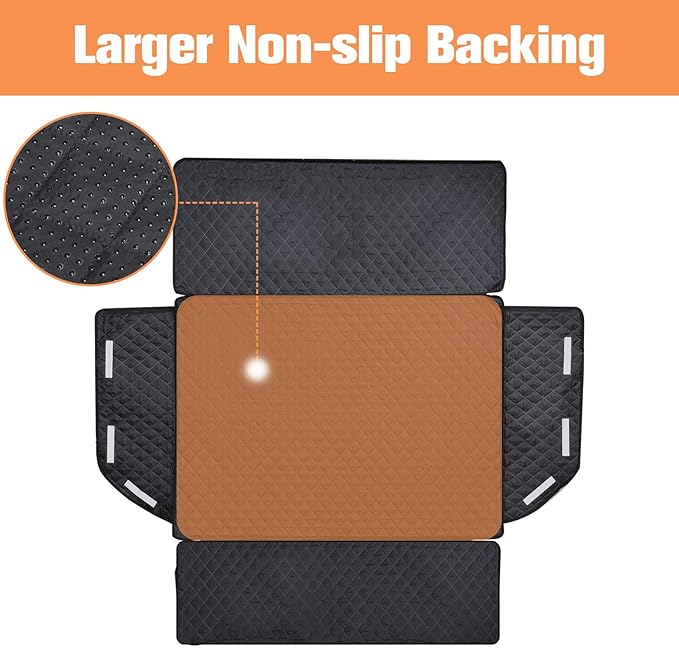 PETICON SUV Cargo Liner for Dogs, Waterproof Pet Cargo Cover Dog Seat Mat for