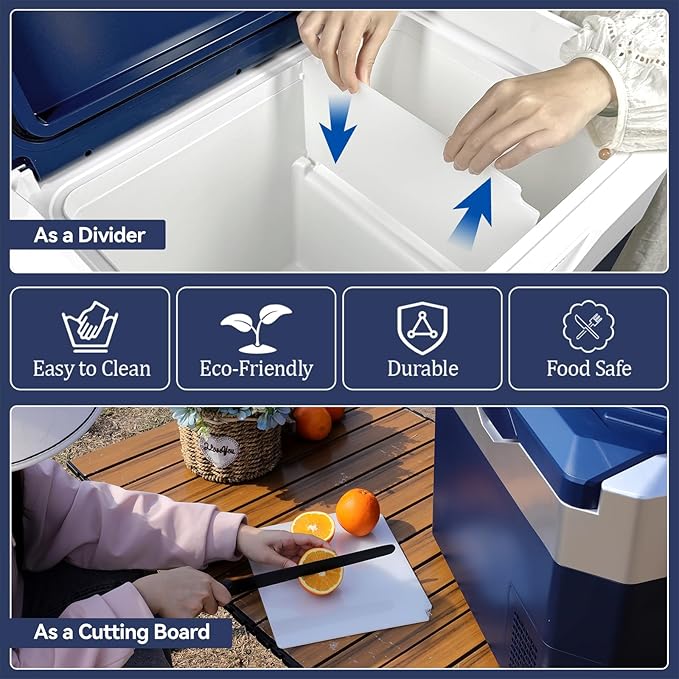 Car Fridge Portable 12V Refrigerator 32 Quart 12 Volt Freezer Compressor Cooler