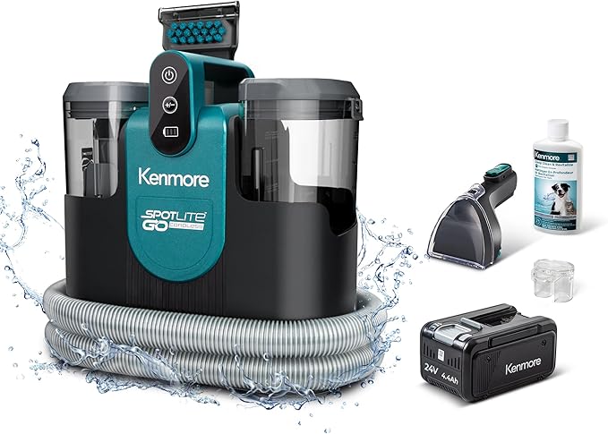 Kenmore KW1090 SpotLite Go 24V Cordless Brushless Portable Carpet Spot Cleaner