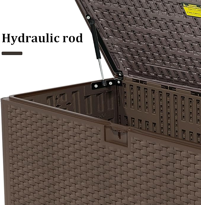 180 Pro Gallon Waterproof Outdoor Storage Bin Resin Deck Box