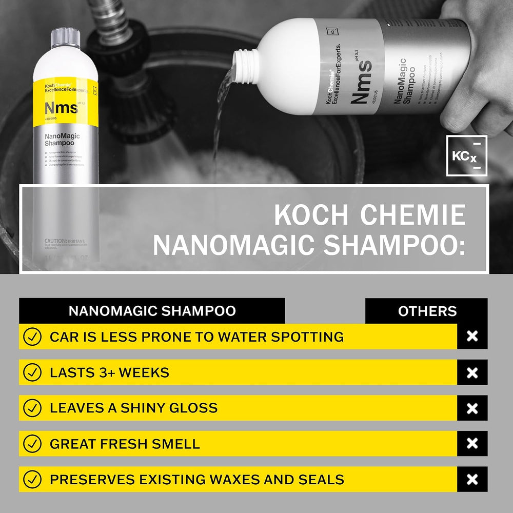 KOCHCHEMIE NanoMagic Shampoo - Auto Soap with Gloss Cleaning, Water-Repellent...