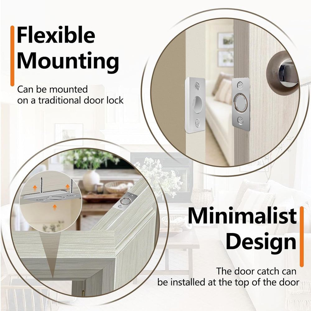 Tonitrui Upgraded Strong Magnetic Door Catch, Replacement for Traditional Doo...