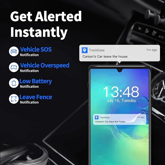 GPS Tracker for Vehicles No Monthly Fee, No Subscription, Long Battery Life