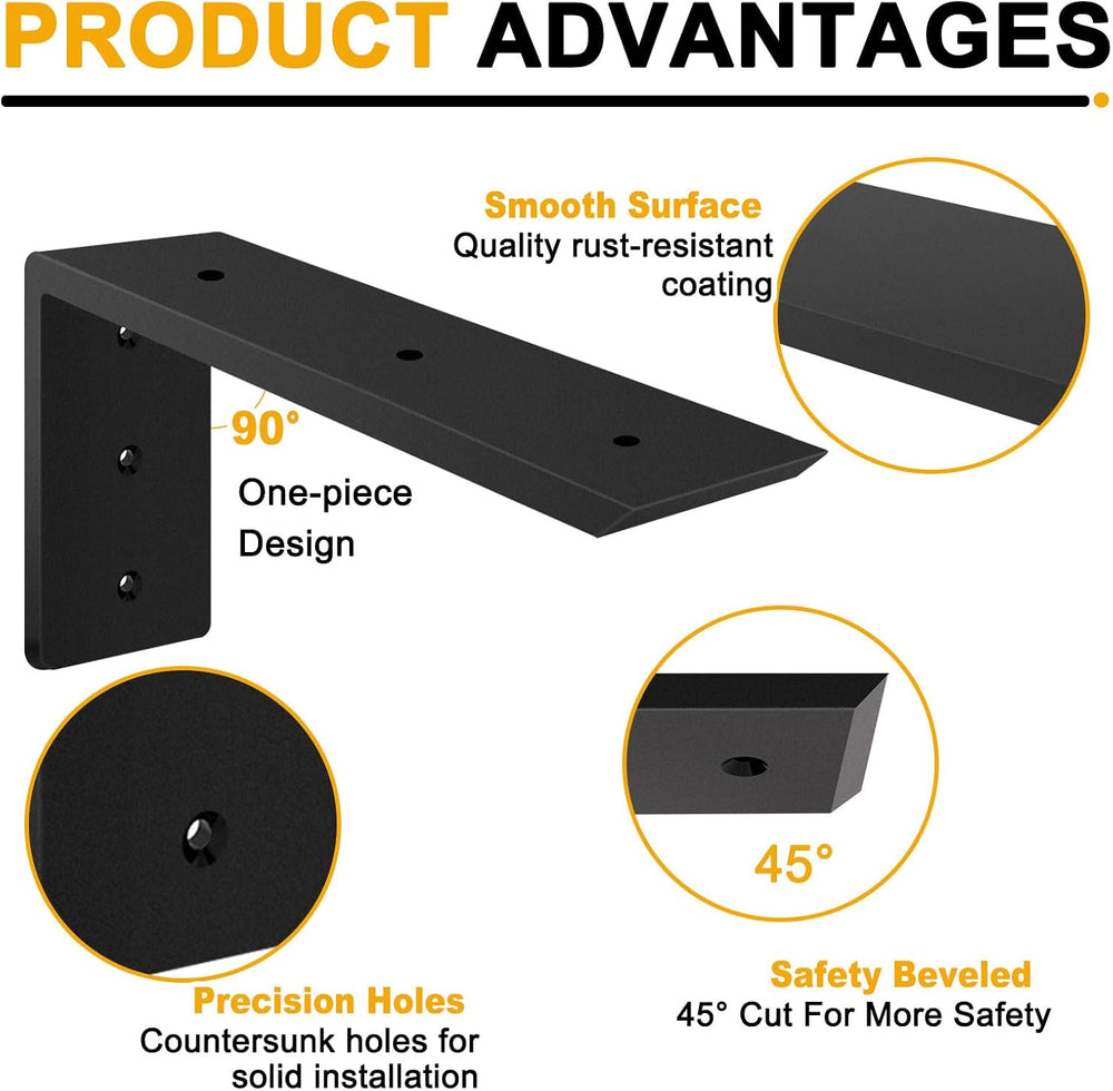 Countertop Support Brackets 10 inch,Heavy Duty Countertop Brackets 10'