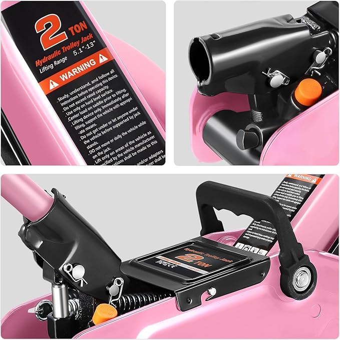 DNA MOTORING Low Profile Hydraulic Trolley Service/Floor Jack, 2 Ton Capacity...