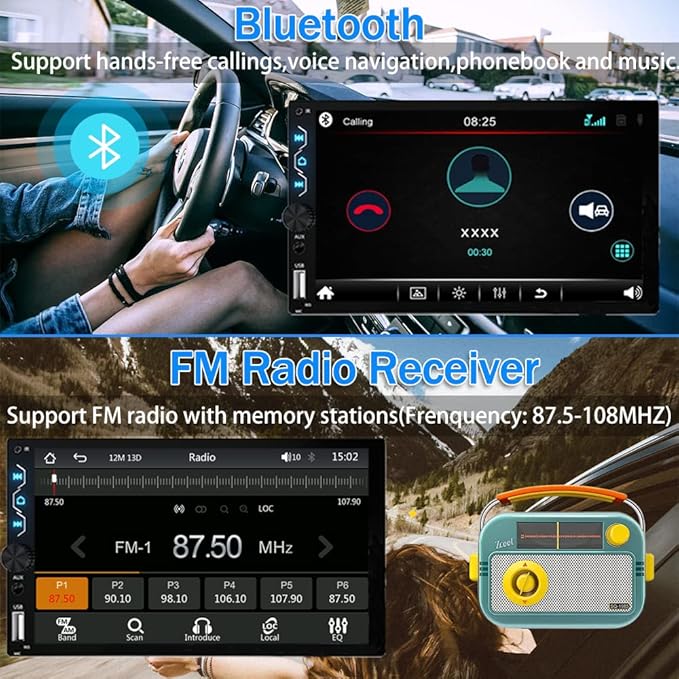 Leadfan Double Din Car Stereo