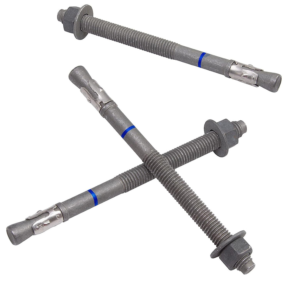 1/2" x 10" Concrete Anchors (20 Pack), Wedge Anchors Bolts, Hot Dip...