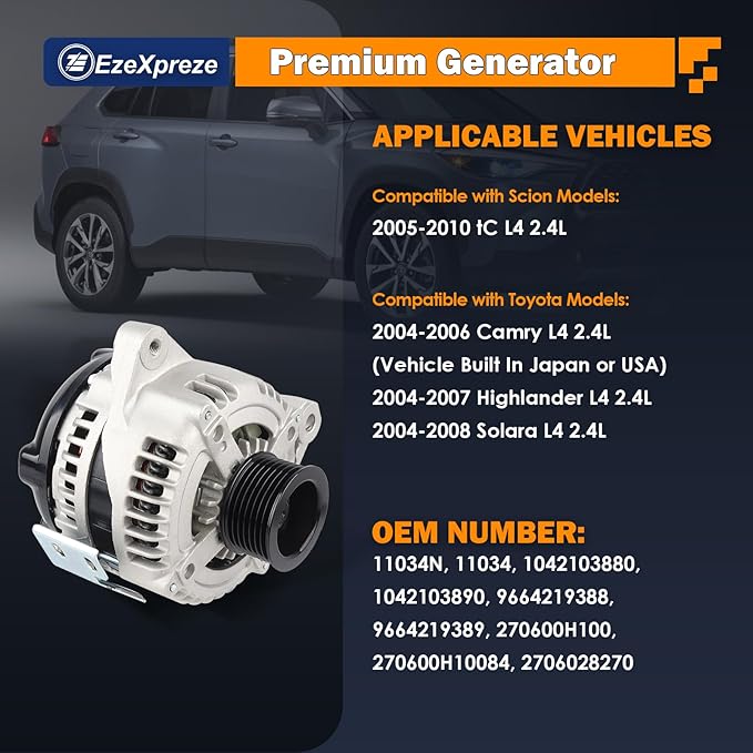 Ezexpreze 11034N Alternator Compatible
