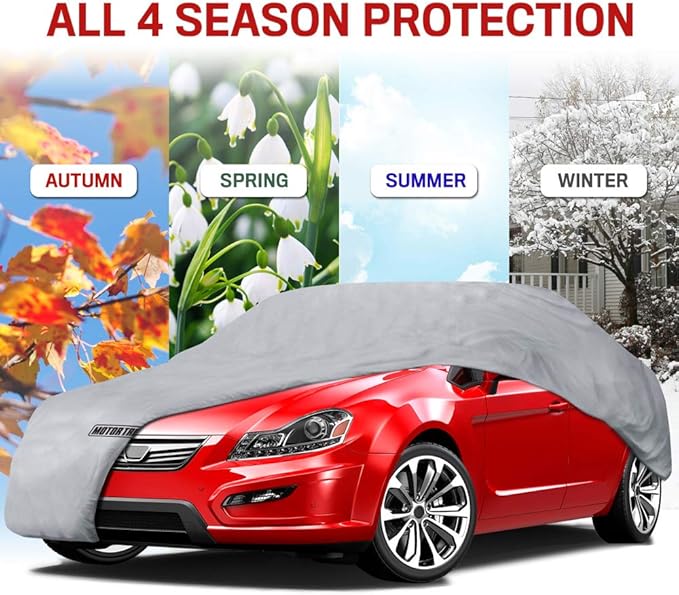 Motor Trend Breathable Lightweight Car Cover, Anti-Moisture Build-Up
