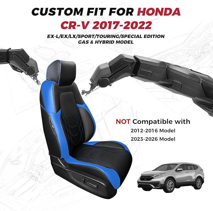 FREESOO CRV Seat Covers Full Set,
