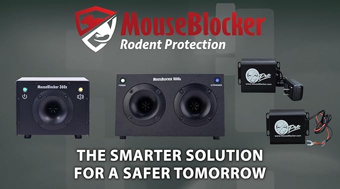 Mouse Blocker Prox 12Volt High Powered Ultrasonic Mouse and Rodent Deterrent