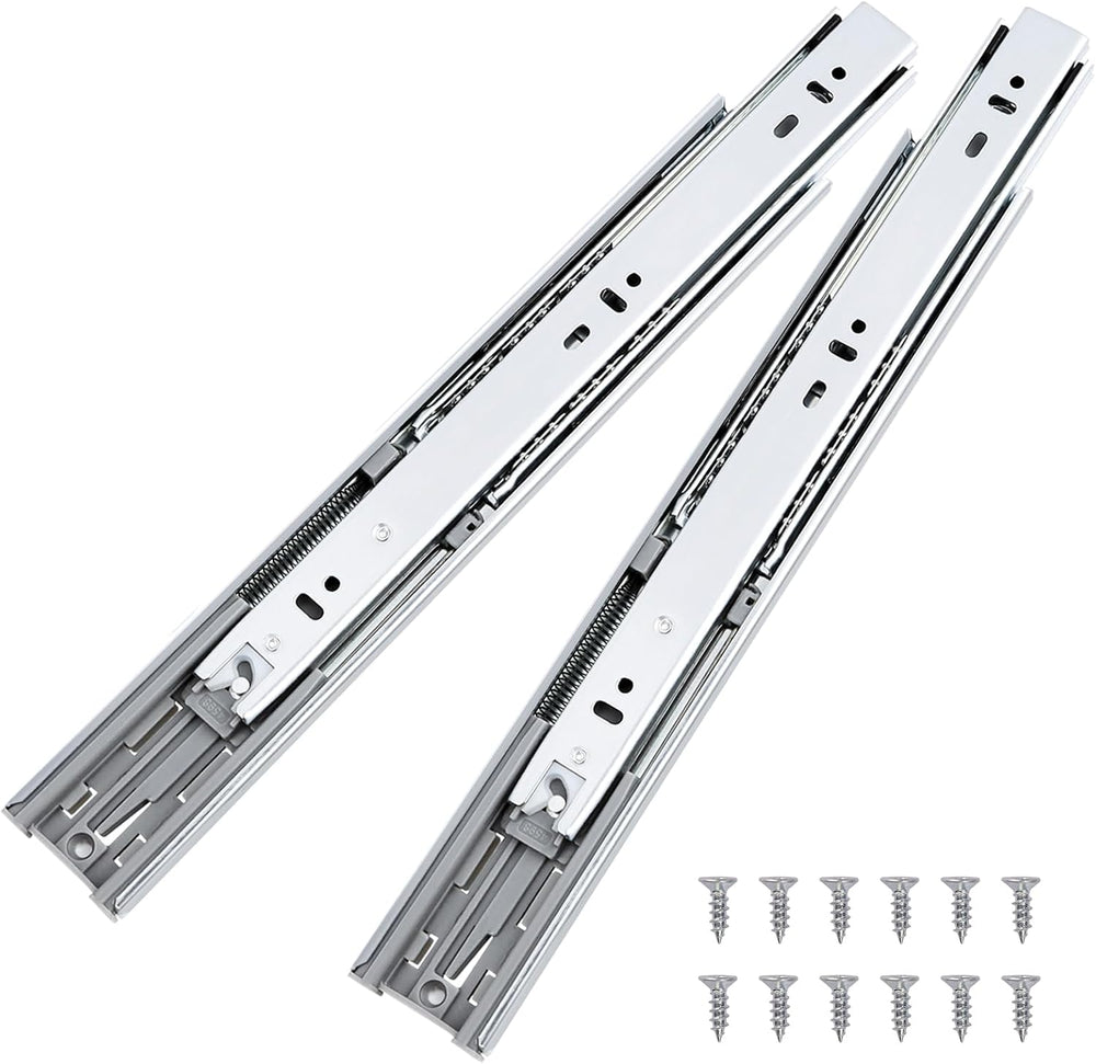 Probrico 10 Pairs 22 Inch Soft Close Drawer Slides, Ball Bearing Full Extensi...