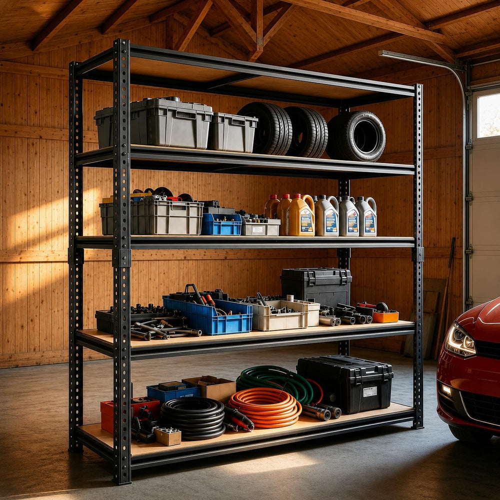Garage Shelving,5-Tier Adjustable Storage Shelves,3080LBS Capacity Heavy Duty...