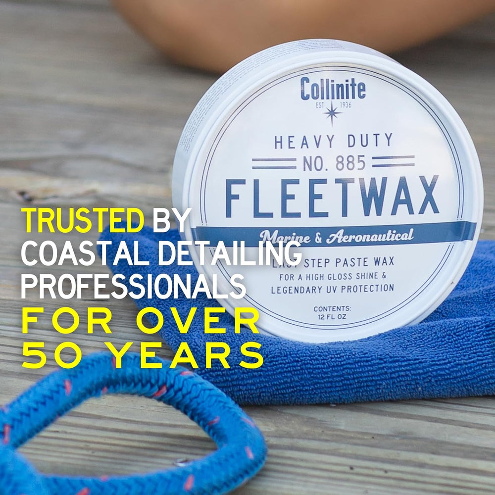 Collinite 885 Fleetwax-Marine & RV Heavy Duty Carnauba+Polymer Wax Sealan...