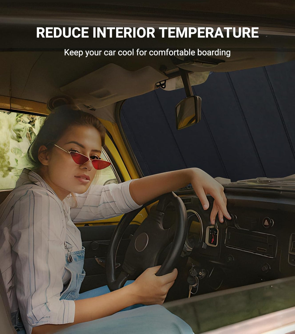 Pigenius Windshield Sun Shade for Mercedes-Benz GLE/GLS SUV 2020-2026 Front W...