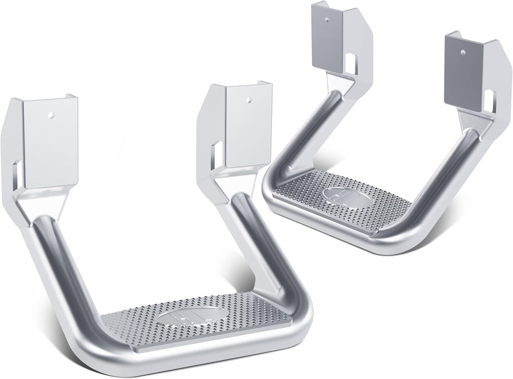 Kojem 2Pcs Silvery Aluminum Universal Side Step Compatible