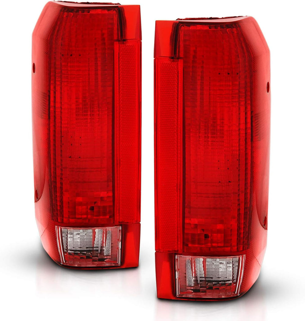 AmeriLite Red Replacement Tail Light Assembly Set for Ford Bronco / F150 F250...