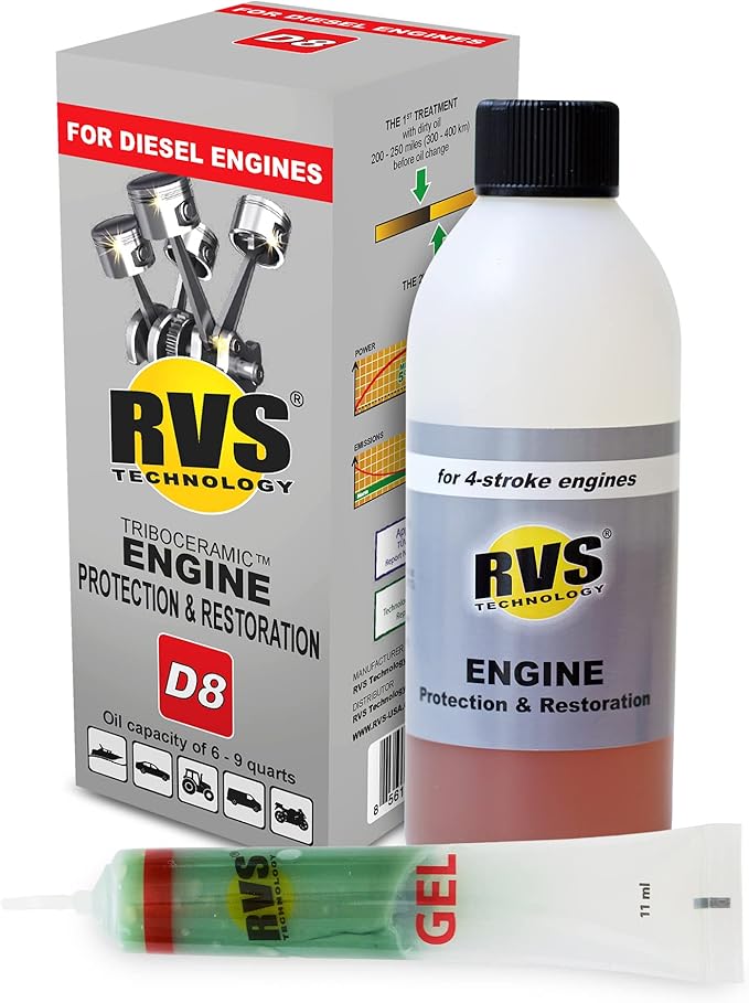 D8 engine oil treatment, For Diesel engines