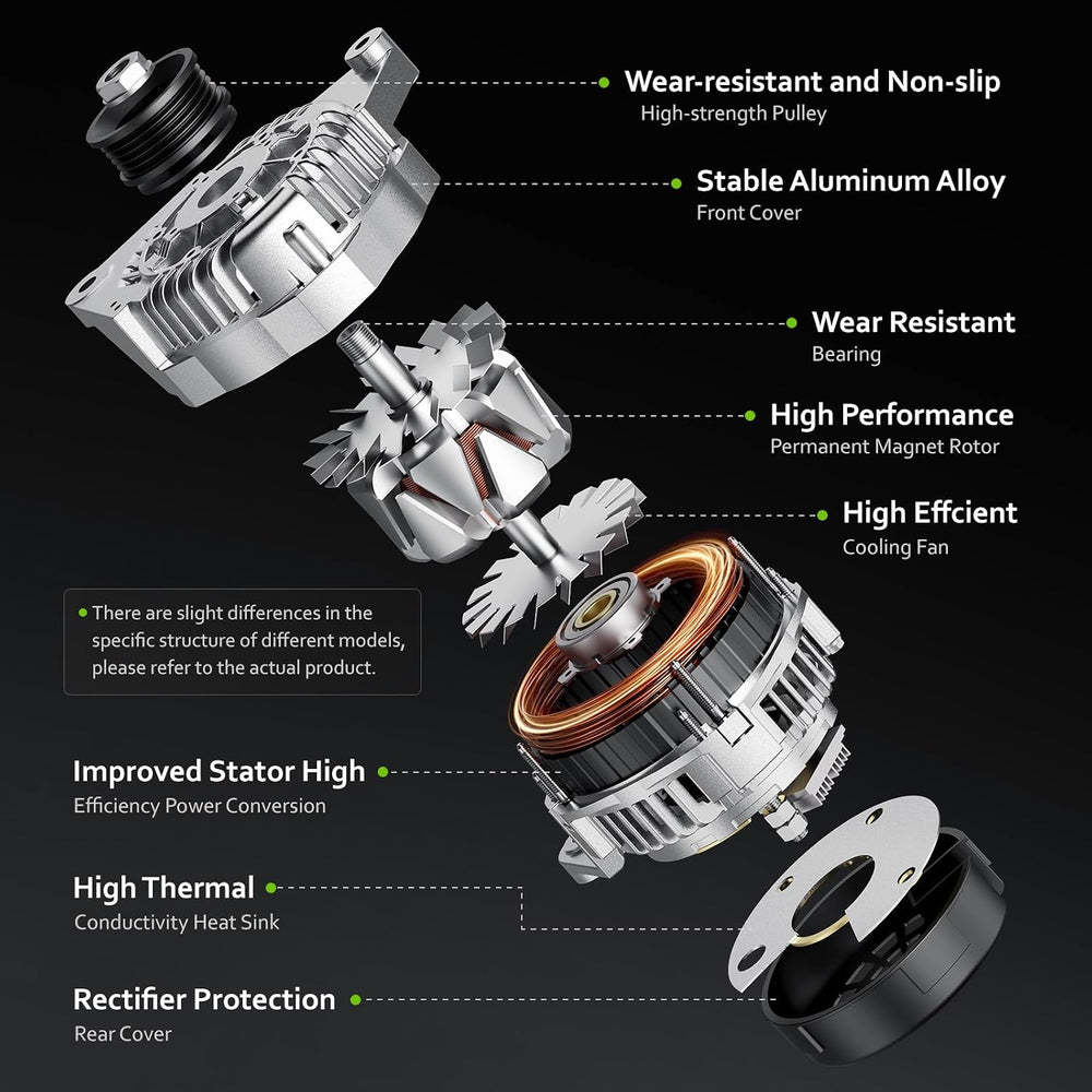 New Alternator Replacement for V6 3.6L 2009-2017 Chevrolet Traverse, 2007-201...