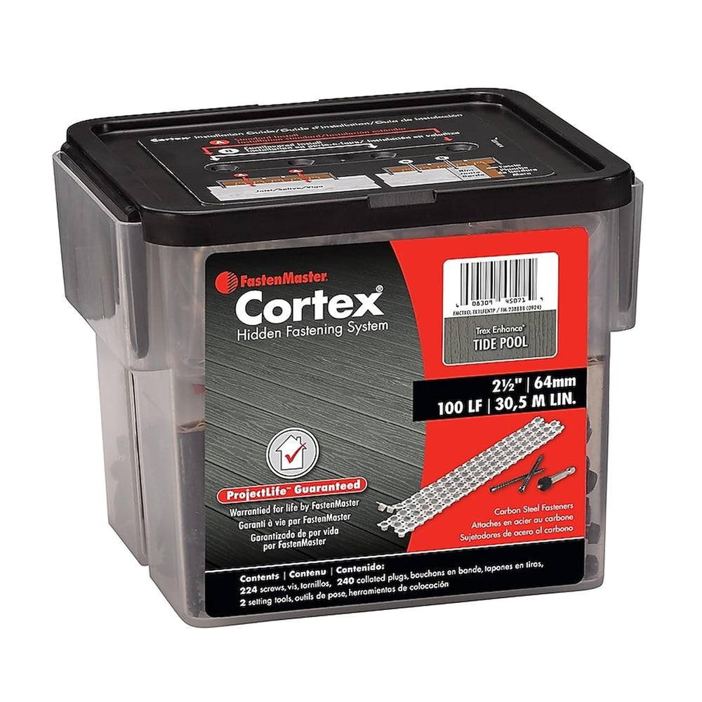 Fastenmaster Collated Cortex Hidden Plug Fasteners for Trex Decking – Tide Po...