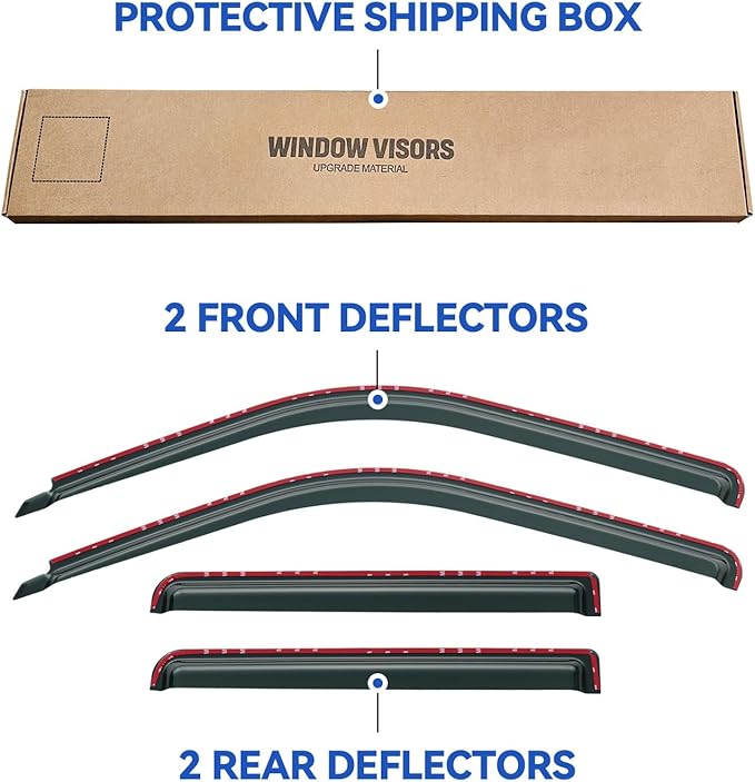in-Channel Window Visors Rain Guards Shield