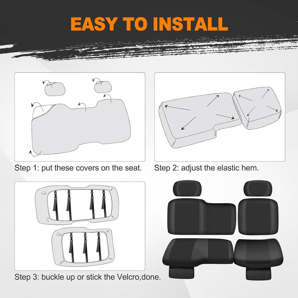 BORDAN Waterproof UTV Seat Cover with Wingback for 2022-2026 Polaris Ranger X...