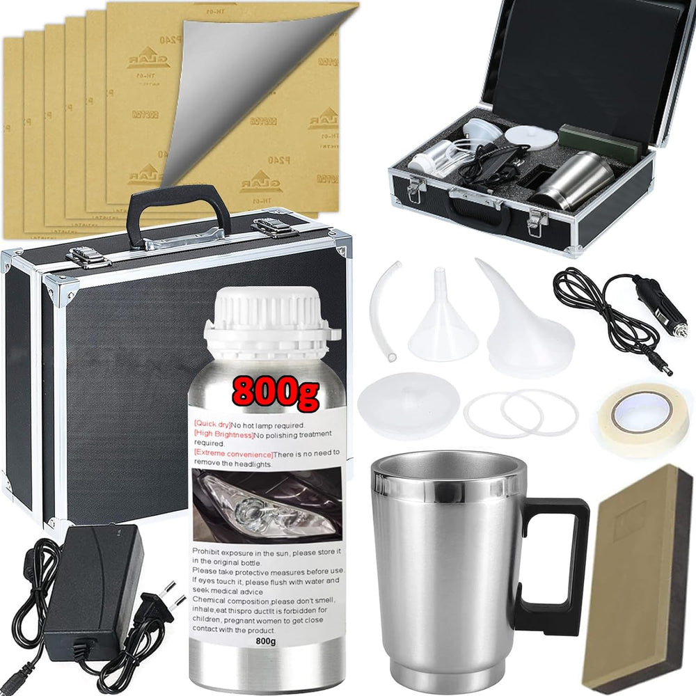 Headlight Restoration Kit, 800g Vapor Headlight Restoration Kit, Head Light L...