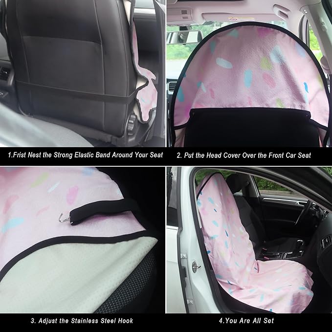 Car Seat Cover Protector Front Seats, (2Pcs)